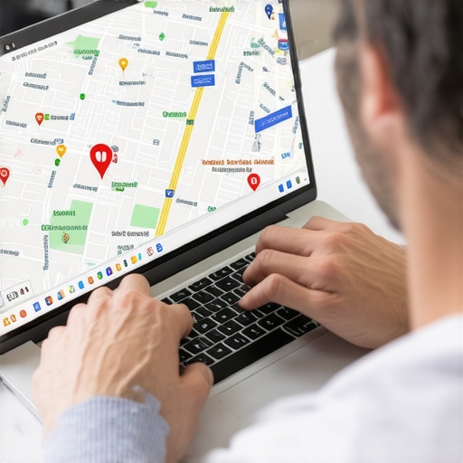 Person analyzing Google Maps data for Gilbert local SEO