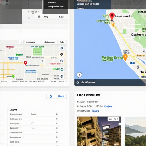 Business owner reviewing local SEO performance metrics using Google Maps analytics